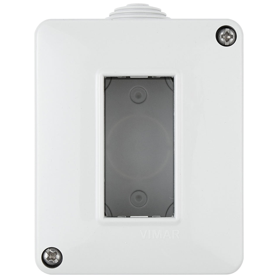 Vimar Isoset IP40 1-Module Surface Enclosure, For Eikon and Plana, Grey — Quality Boat Parts