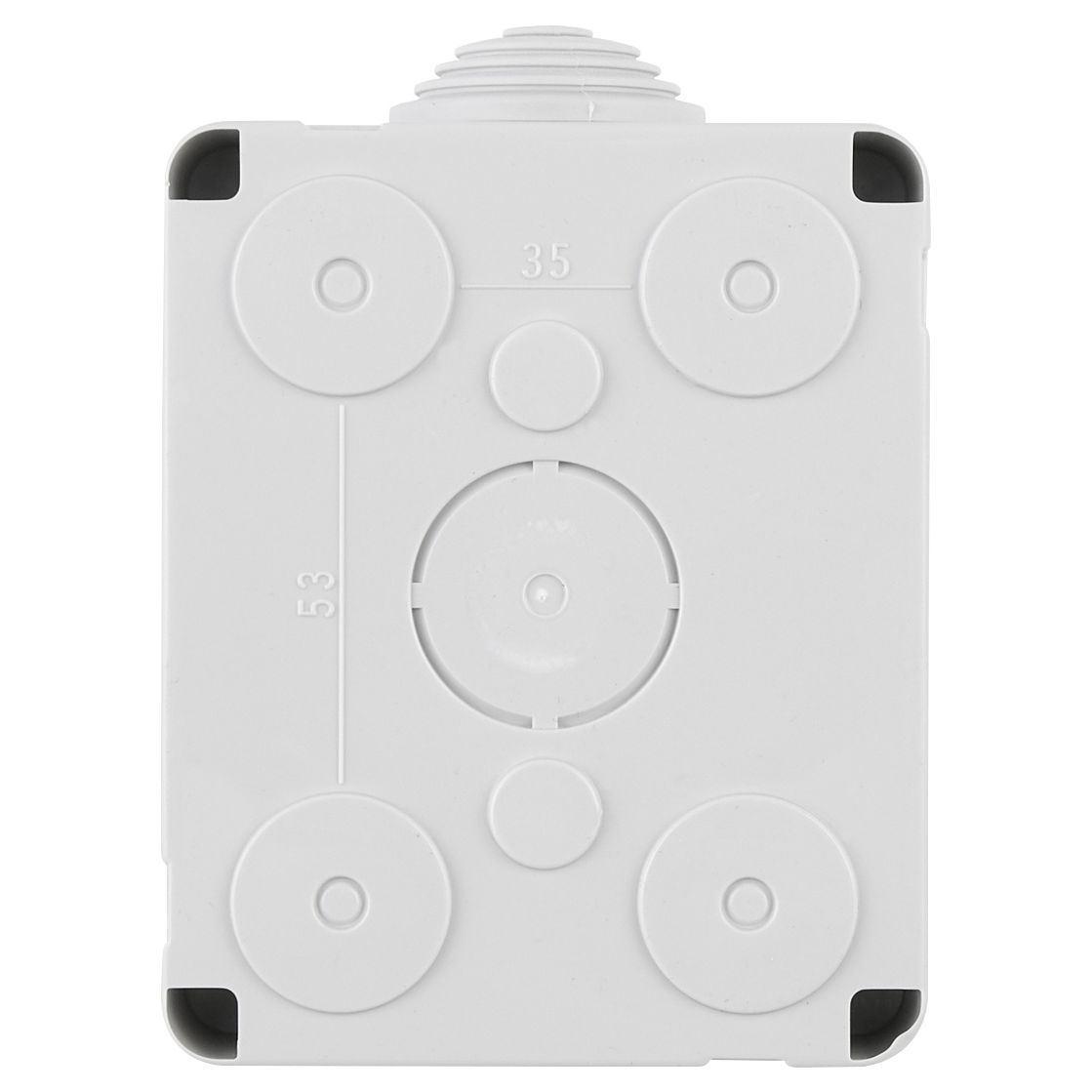 Vimar Isoset IP40 1-Module Surface Enclosure, For Eikon and Plana, Grey — Quality Boat Parts