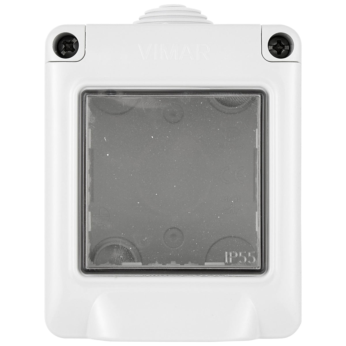Vimar IP55 2-Module Surface Enclosure, For Eikon/Arké/Plana, Grey — Quality Boat Parts