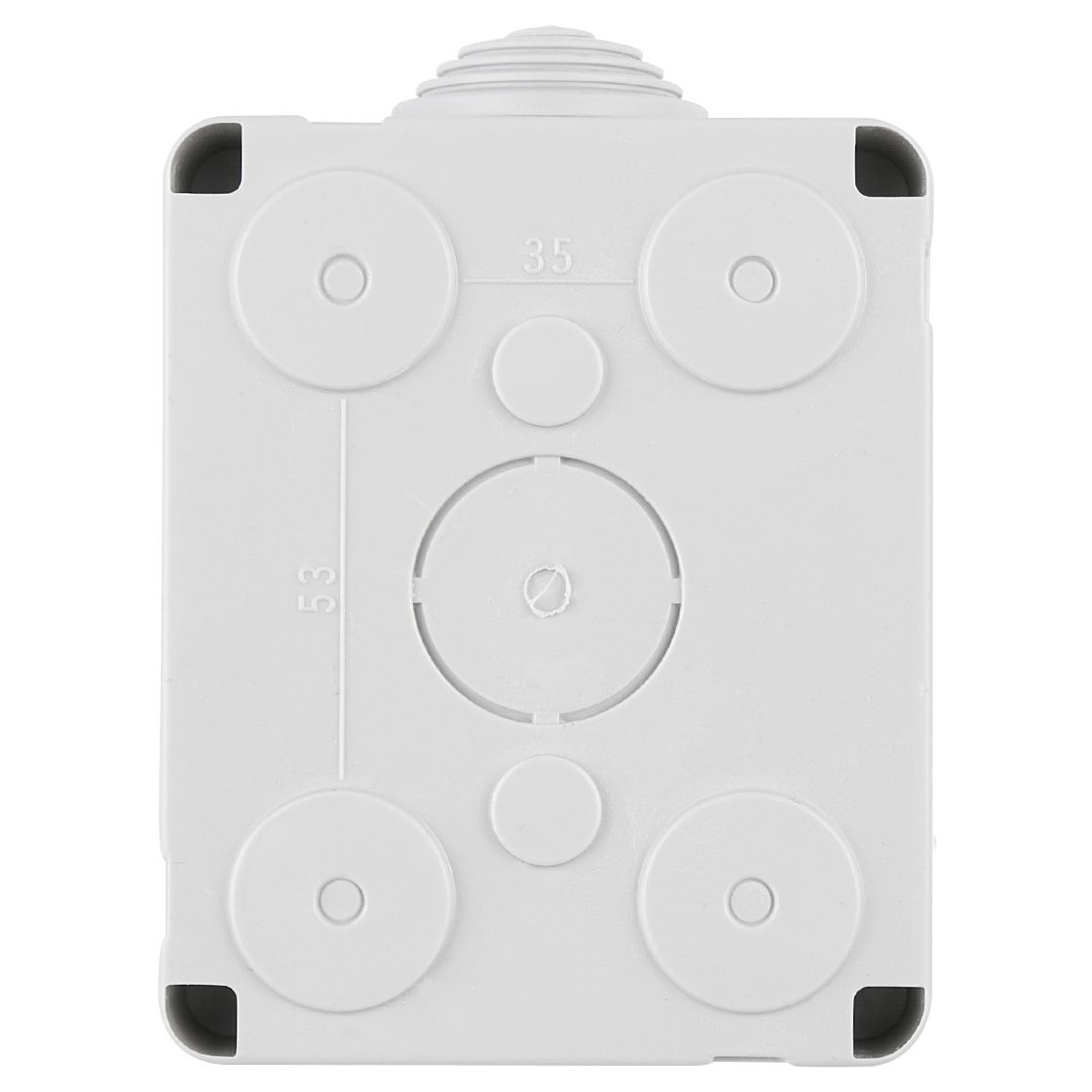 Vimar IP55 2-Module Surface Enclosure, For Eikon/Arké/Plana, Grey — Quality Boat Parts