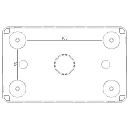 Vimar IP55 4-Module Surface Enclosure, For Eikon/Arké/Plana — Quality Boat Parts