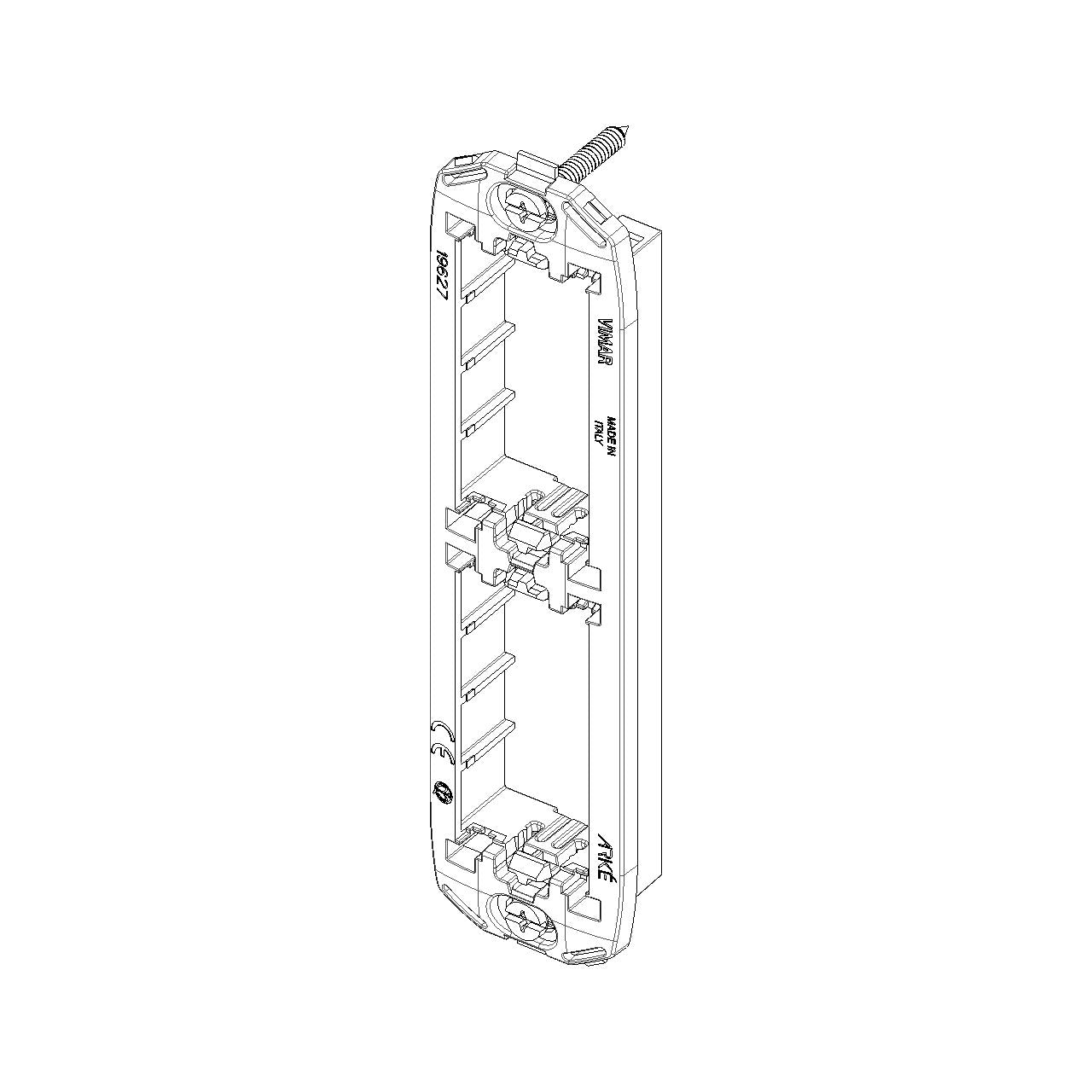 Vimar Arké 2-Module Panel Mounting Frame, With Screws — Quality Boat Parts