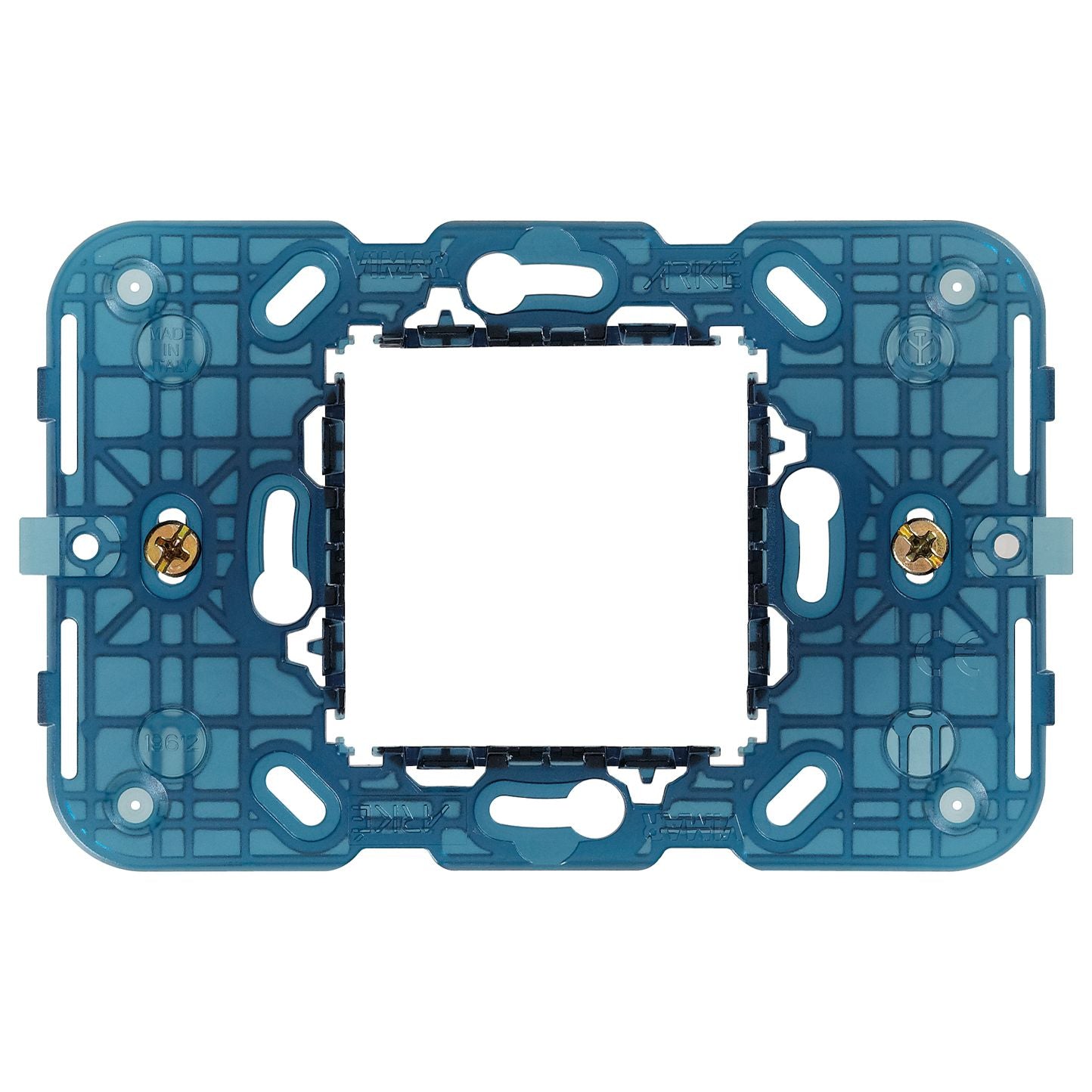Vimar Arké 2-Central-Module Mounting Frame With Screws, For 60 mm or 56x56 mm Mounting Boxes — Quality Boat Parts