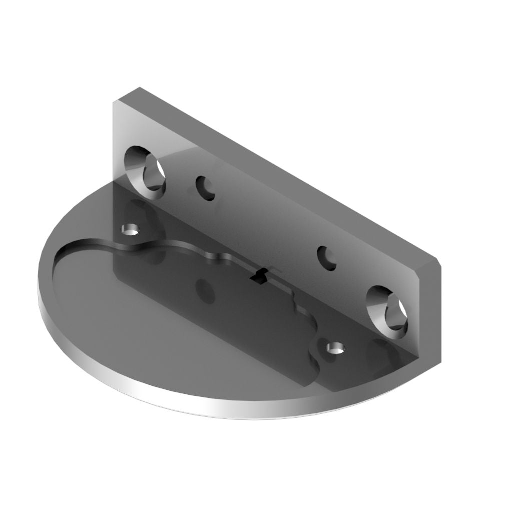 Lopolight X01 Vertical Sidelight Mounting Plate, Silver Anodized — Quality Boat Parts