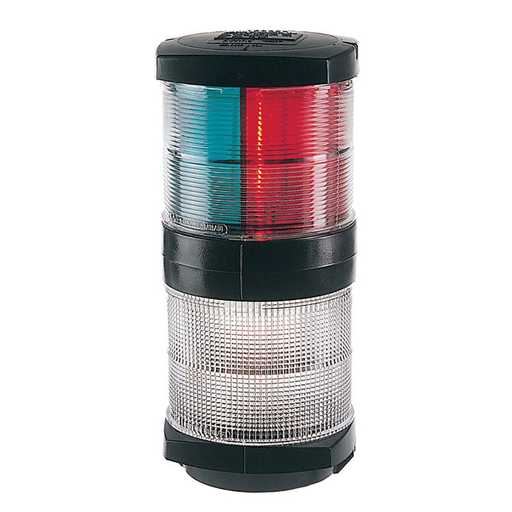 Hella Marine Tri-Color/Anchor Navigation Light, 2NM, 12V, Incandescent, Black Housing, IP55 — Quality Boat Parts