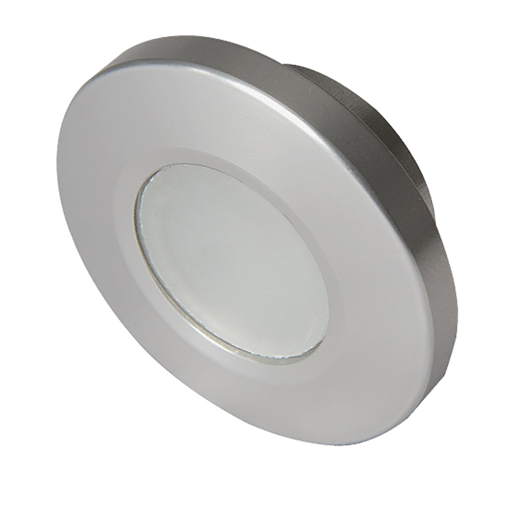Lumitec Orbit Flush Mount LED Down Light, White/Blue Dimming, Brushed Finish, 10-30V, IP67 — Quality Boat Parts