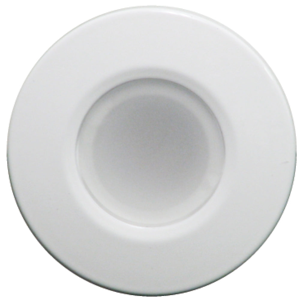 Lumitec Orbit Flush Mount LED Downlight, Blue/White Dimming, White Finish, 10-30V, IP67 — Quality Boat Parts