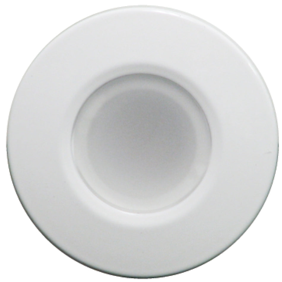 Lumitec Orbit LED Down Light, White Housing, White/Red Light, Dimmable, 10-30V DC, IP67 — Quality Boat Parts
