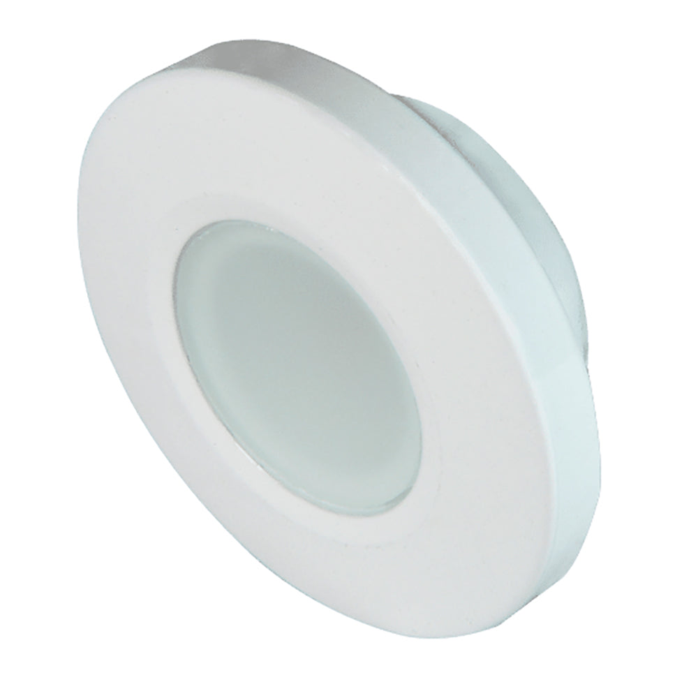 Lumitec Orbit LED Down Light, White Housing, White/Red Light, Dimmable, 10-30V DC, IP67 — Quality Boat Parts