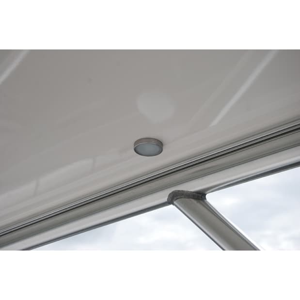 Lumitec Halo Flush Mount LED Down Light, White/Red Dimming, 10-30V DC, IP67, Brushed Finish — Quality Boat Parts