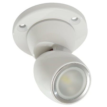 Lumitec GAI2 LED Positionable Light, Heavy-Duty Base, Warm White, Dimmable, IP67 — Quality Boat Parts