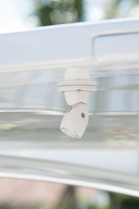 Lumitec GAI2 LED Positionable Light, Heavy-Duty Base, Warm White, Dimmable, IP67 — Quality Boat Parts