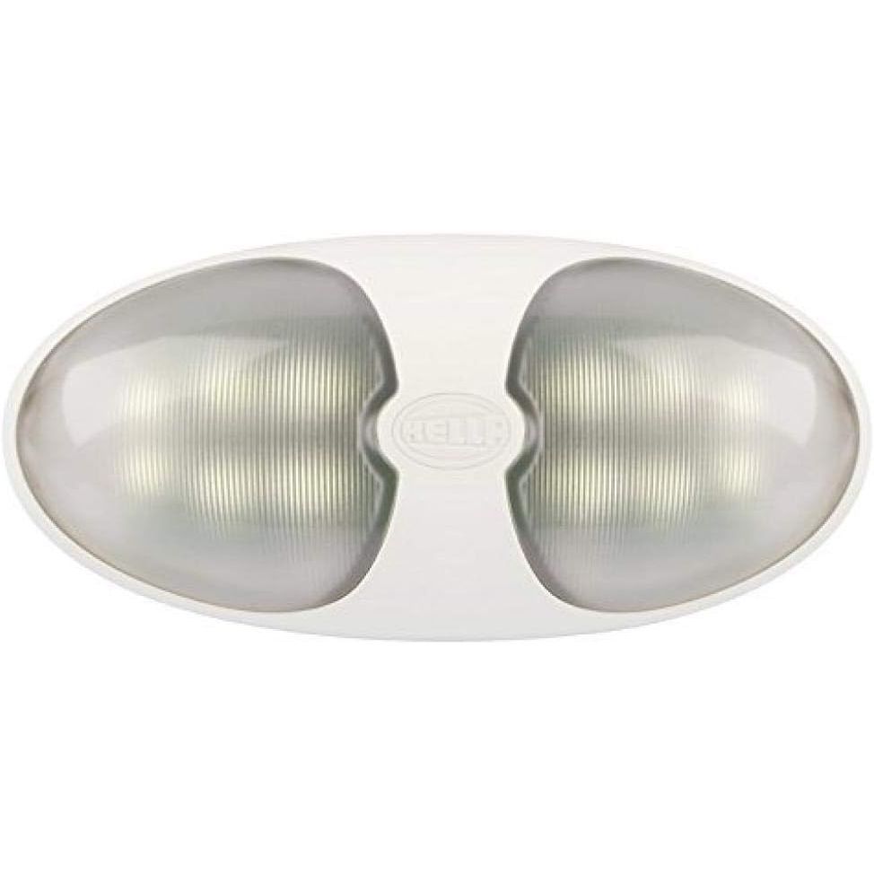 Hella Marine DuraLED 12 Interior/Exterior LED Lamp, 3000K Warm White Light, White Housing, 12/24V DC, IP67, ISO 8846 Ignition Protected, Surface Mount — Quality Boat Parts