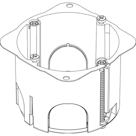 Vimar Round Hollow-Wall Flush-Mount Box, 68 mm Cutout, Light Blue — Quality Boat Parts