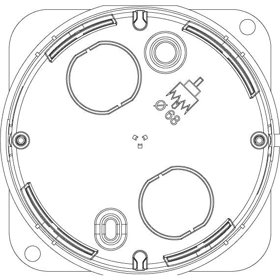 Vimar Round Hollow-Wall Flush-Mount Box, 68 mm Cutout, Light Blue — Quality Boat Parts