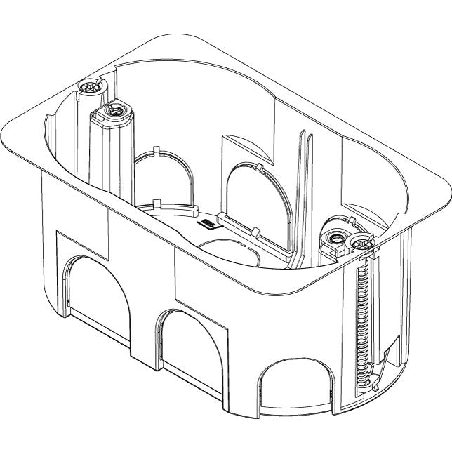 Vimar 3-Module Flush-Mount Box, For Eikon/Idea/Arke/Plana, For Hollow Walls, Light Blue, 68 mm Cutout, Glow Wire 850C — Quality Boat Parts