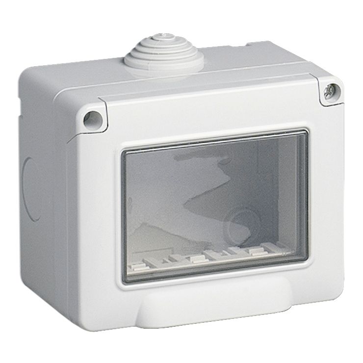 Vimar IP55 3-Module Surface Enclosure, For Eikon Arké Plana, 3pk — Quality Boat Parts