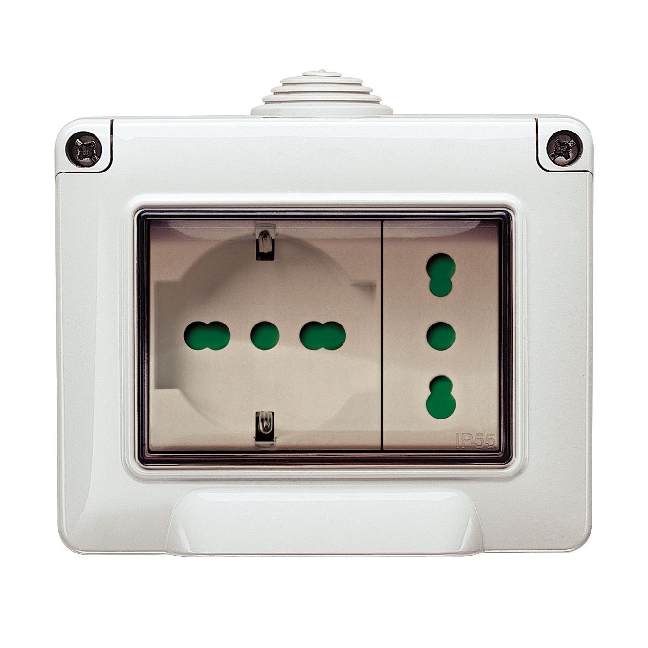 Vimar IP55 3-Module Surface Enclosure, For Eikon Arké Plana, 3pk — Quality Boat Parts