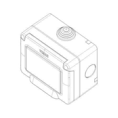 Vimar IP55 3-Module Surface Enclosure, For Eikon Arké Plana, 3pk — Quality Boat Parts