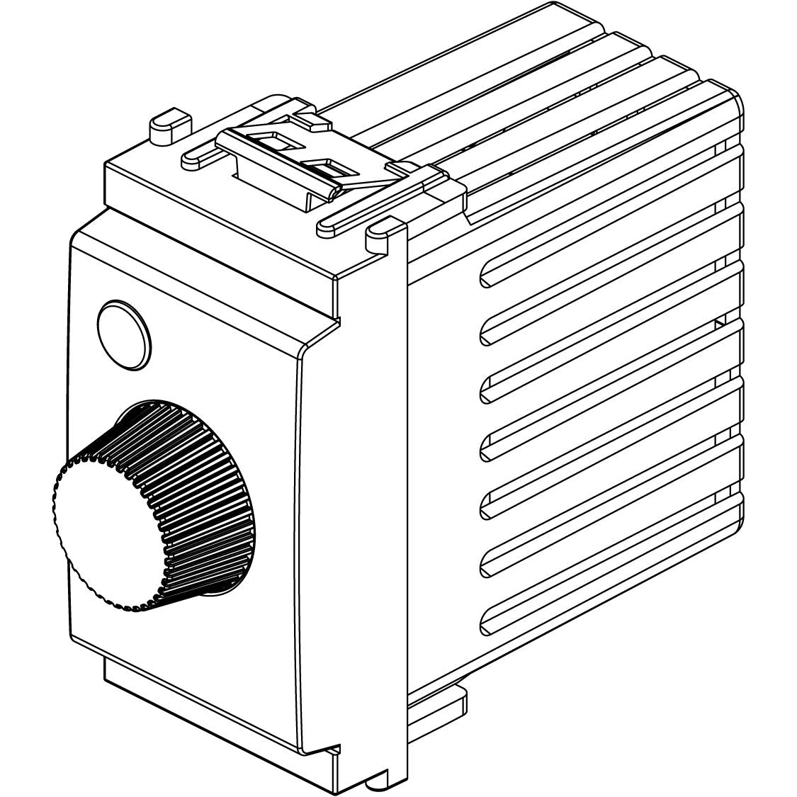 Vimar Idea Rotary Dimmer, 230V, 60-900W, Illuminable Dial, Grey — Quality Boat Parts