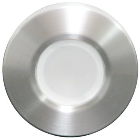 Lumitec Orbit Flush Mount LED Downlight, 10-30V, IP67, Ignition Protected, White/Red Dimming, 5000K White, Brushed Finish — Quality Boat Parts