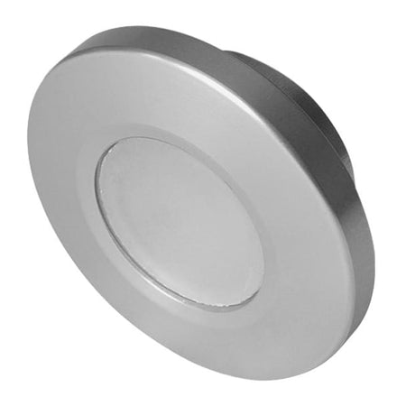 Lumitec Orbit Flush Mount LED Downlight, 10-30V, IP67, Ignition Protected, White/Red Dimming, 5000K White, Brushed Finish — Quality Boat Parts
