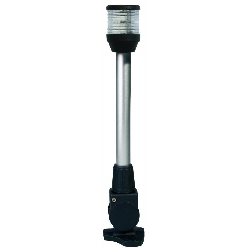 Hella Marine 2010 360 Degree Anchor Navigation Light, 2 NM, IPX6, Fold-Down Base, 305mm Pole, Black Housing, 12V 10W Bulb — Quality Boat Parts