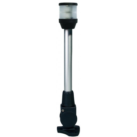 Hella Marine 2010 360 Degree Anchor Navigation Light, 2 NM, IPX6, Fold-Down Base, 305mm Pole, Black Housing, 12V 10W Bulb — Quality Boat Parts