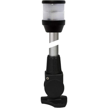 Hella Marine 2010 Series Fold-Down Anchor Light, 20 in Black Pole, 2 NM — Quality Boat Parts