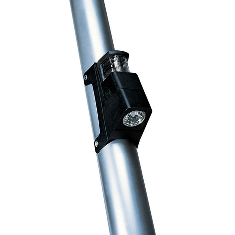 Hella Marine 8505 Masthead/Deck Floodlight Combination Light, For Vessels Up to 12m, 2 NM, Mast Mount, 12V, 20W + 10W Halogen, IPX4, Black Housing — Quality Boat Parts