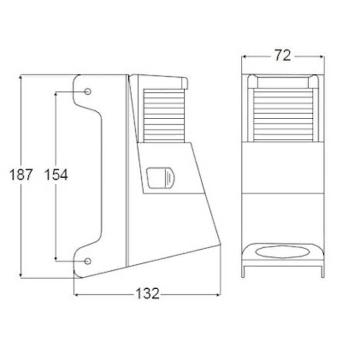 Hella Marine 8505 Masthead/Deck Floodlight Combination Light, For Vessels Up to 12m, 2 NM, Mast Mount, 12V, 20W + 10W Halogen, IPX4, Black Housing — Quality Boat Parts