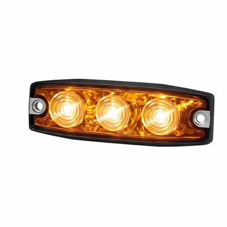Hella Marine MST3 LED Lighthead, Amber Light, 10-30V, Self-Adhesive Mount, Selectable Flash Patterns — Quality Boat Parts