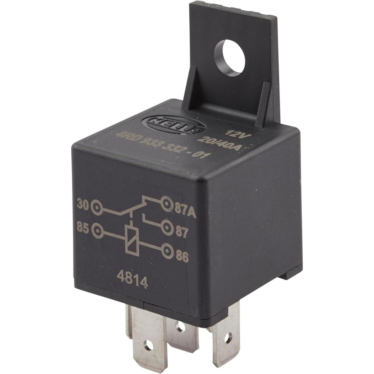 Hella Marine Mini ISO SPDT Relay, 12V, 40A, IP54, Mounting Bracket — Quality Boat Parts