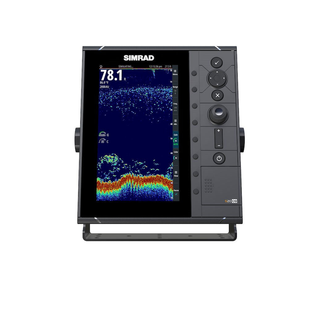 Simrad S2009 Fish Finder, 9 in Portrait 480 x 800 Display, CHIRP Broadband Sonar, 10.8-31.2V, IPX7, NMEA 2000, NMEA 0183, Ethernet — Quality Boat Parts
