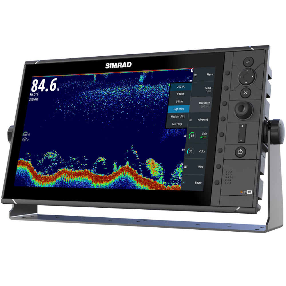 Simrad S2016 Fishfinder, 16in, CHIRP Sonar, 12/24V, IPX7, NMEA 2000, Ethernet, HDMI Output — Quality Boat Parts