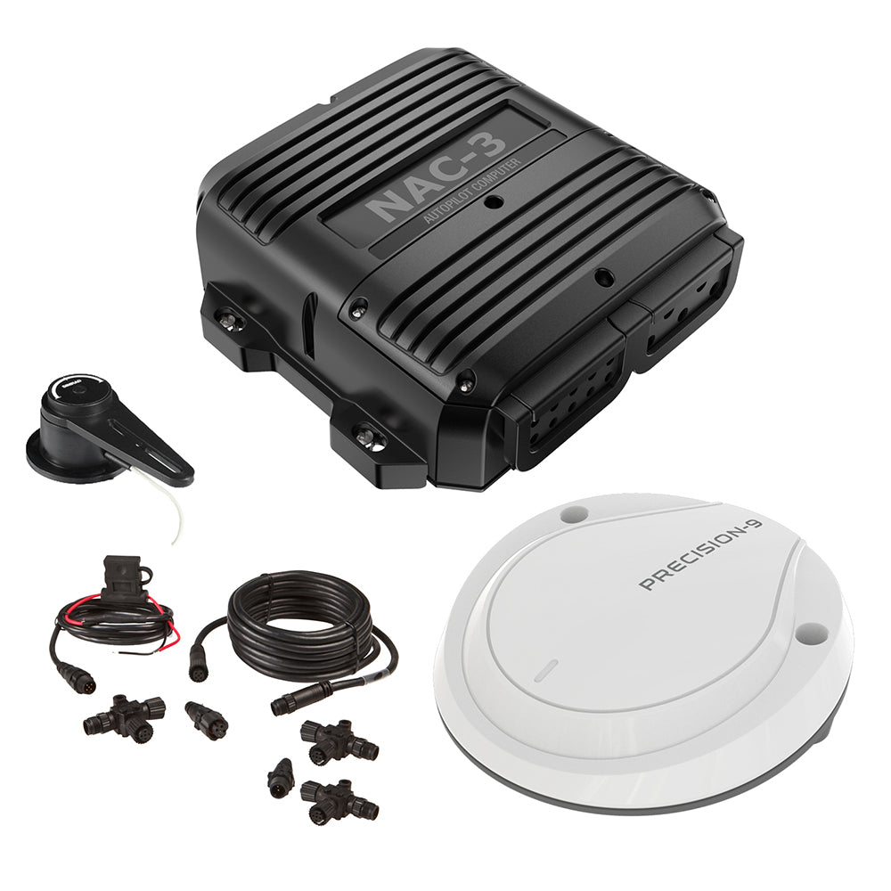 Simrad NAC-3 Autopilot Core Pack, For Rudder-Steered Boats 10 m+, Precision-9 Solid-State Compass, RF25N Rudder Feedback Unit, NMEA 2000 Micro-C Backbone Kit — Quality Boat Parts