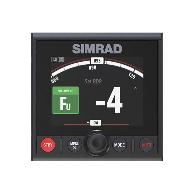 Simrad AP44 Autopilot Controller, 4.1in Color Display, Rotary Dial, NMEA 2000, IPX7, Flush Mount — Quality Boat Parts