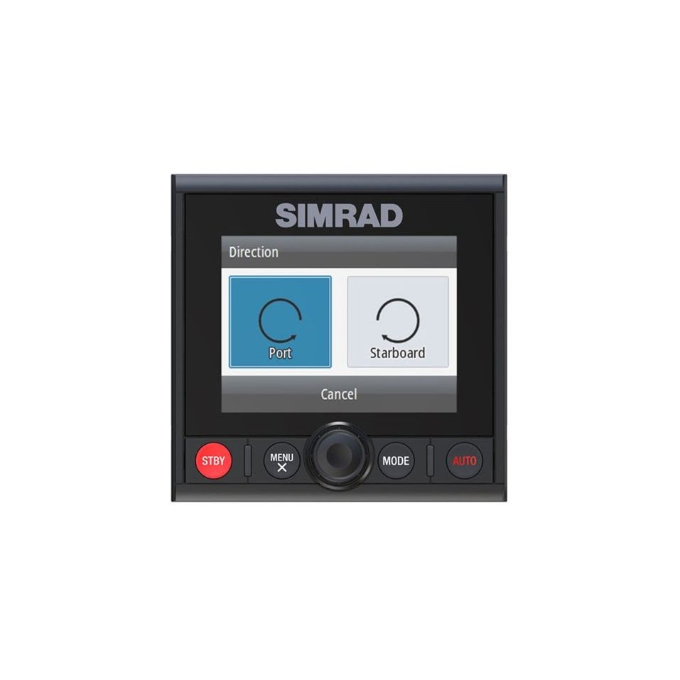 Simrad AP44 Autopilot Controller, 4.1in Color Display, Rotary Dial, NMEA 2000, IPX7, Flush Mount — Quality Boat Parts