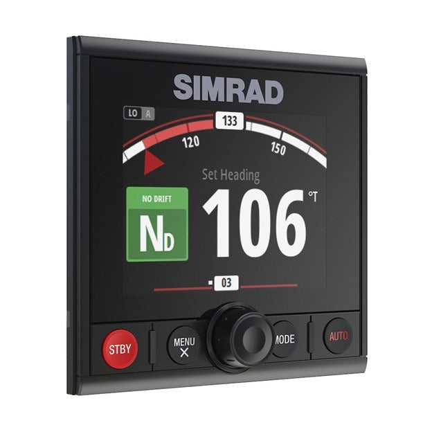 Simrad AP44 Autopilot Controller, 4.1in Color Display, Rotary Dial, NMEA 2000, IPX7, Flush Mount — Quality Boat Parts