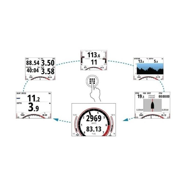 Simrad IS42J Digital Engine Gauge, J1939 to NMEA 2000 Gateway, Dual-Engine — Quality Boat Parts