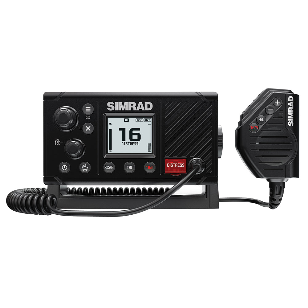 Simrad RS20S Fixed Mount VHF Radio, Class D DSC, Integrated GPS, NMEA 2000, NMEA 0183, IPX7 — Quality Boat Parts