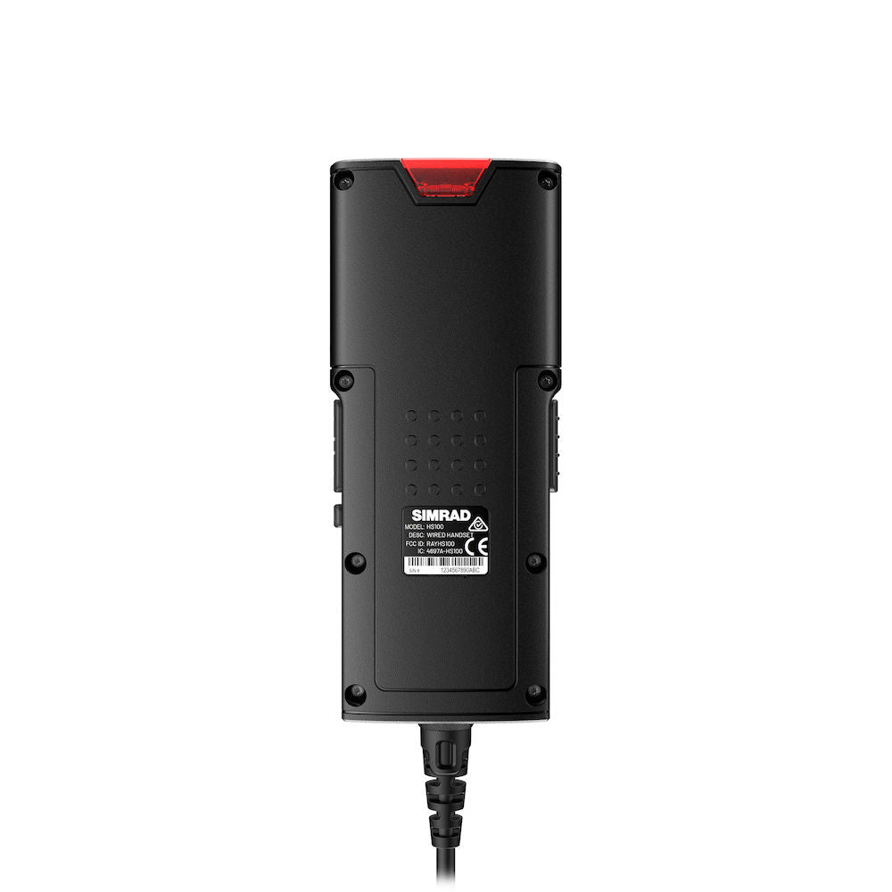Simrad HS100 Wired VHF Radio Handset, For RS100/RS100-B, 256x160 LCD, NMEA 2000 Backlight Sync — Quality Boat Parts