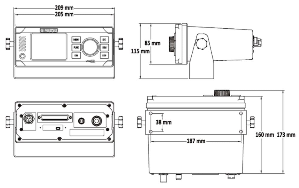 Simrad V5035 Class A AIS Transceiver, IMO Type Approved, NMEA 0183/2000 — Quality Boat Parts