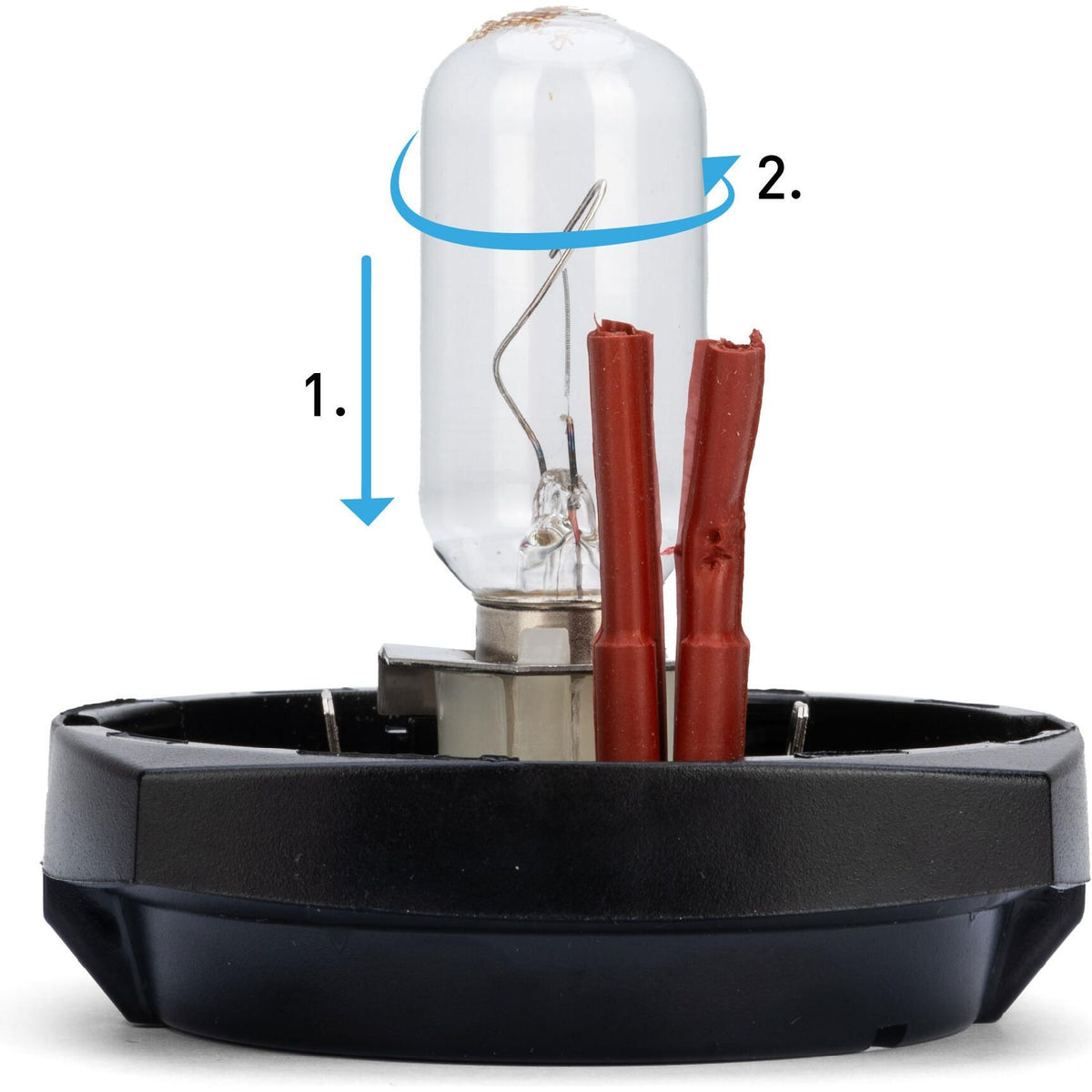 Hella Marine Series 2984 All-Round Navigation Light, Red Light, 2 NM, 12V, Black Housing — Quality Boat Parts