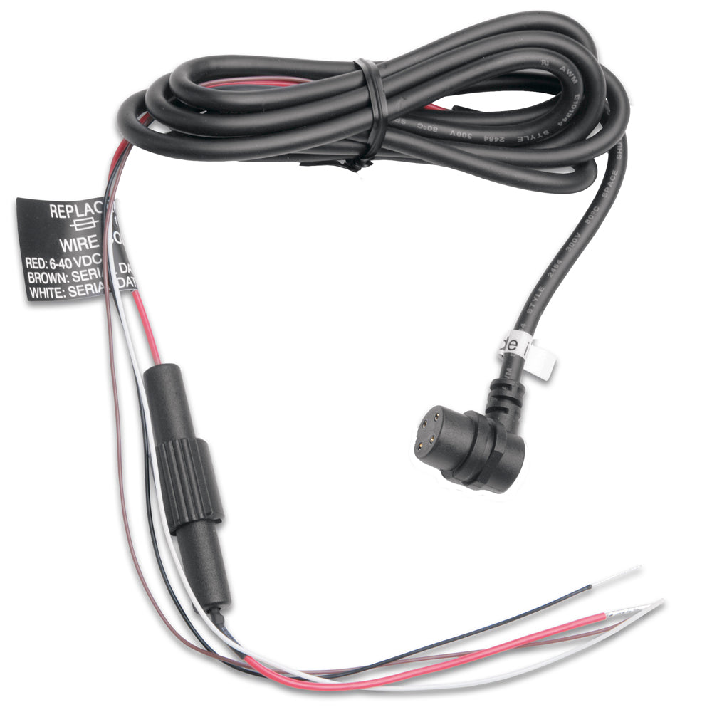 Garmin GPS Power/Data Cable, For GPS 73 & GPSMAP 78/79/86, 4-Pin Round Connector, Bare Wire Ends, NMEA 0183 — Quality Boat Parts