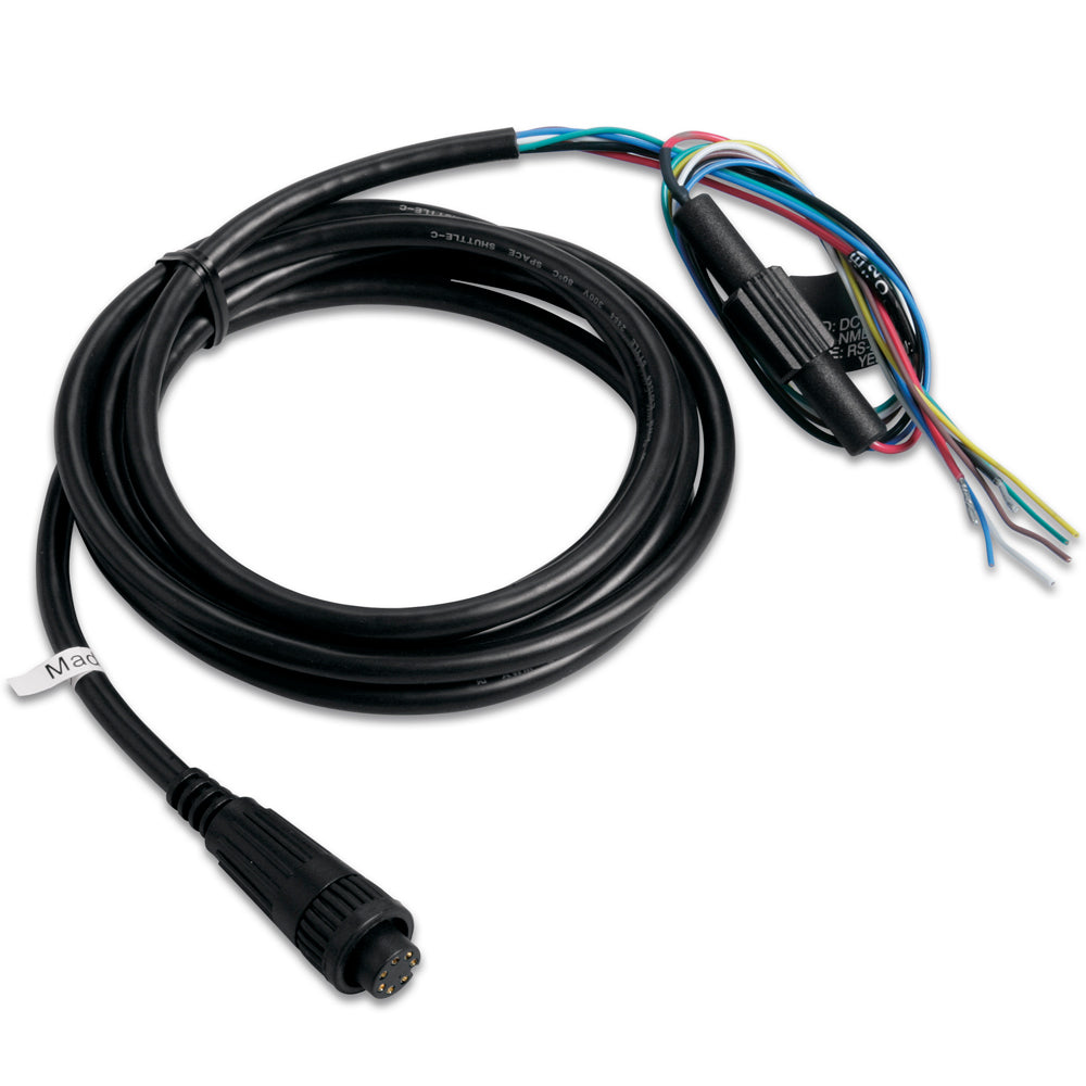 Garmin Power/Data Cable, Bare Wires, For Fishfinder 320C, GPS Series, GPSMAP Series — Quality Boat Parts