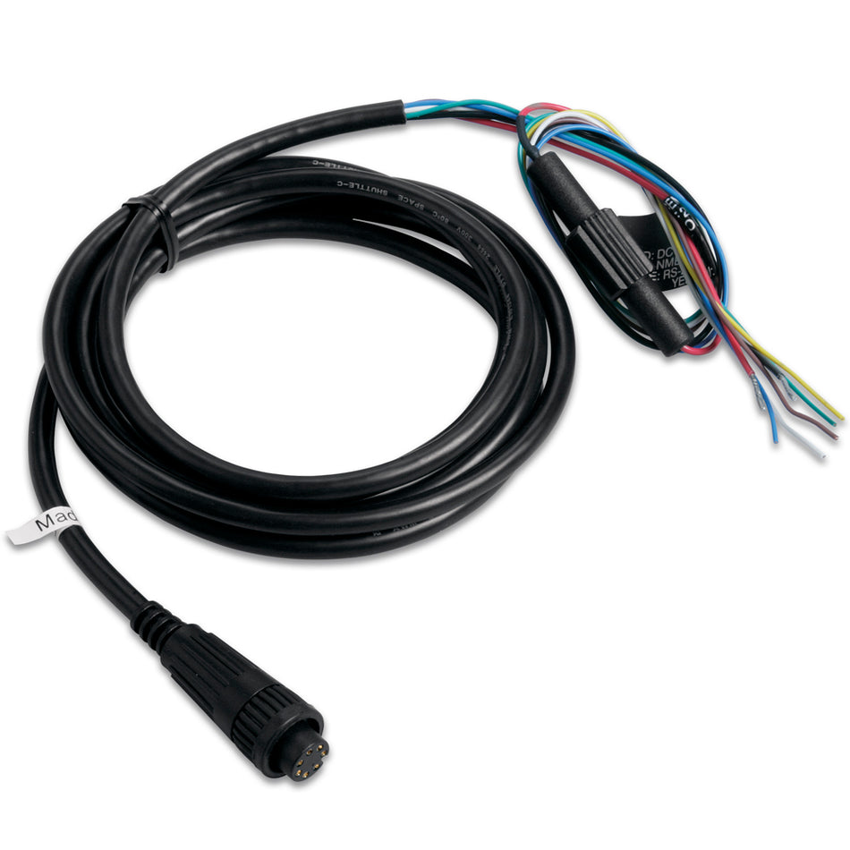 Garmin Power/Data Cable, Bare Wires, For Fishfinder 320C, GPS Series, GPSMAP Series — Quality Boat Parts