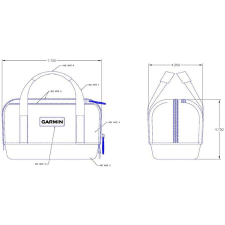 Garmin Deluxe GPS Carrying Case, For StreetPilot & GPSMAP 176, 7.75W x 4.75H x 4.25D in — Quality Boat Parts