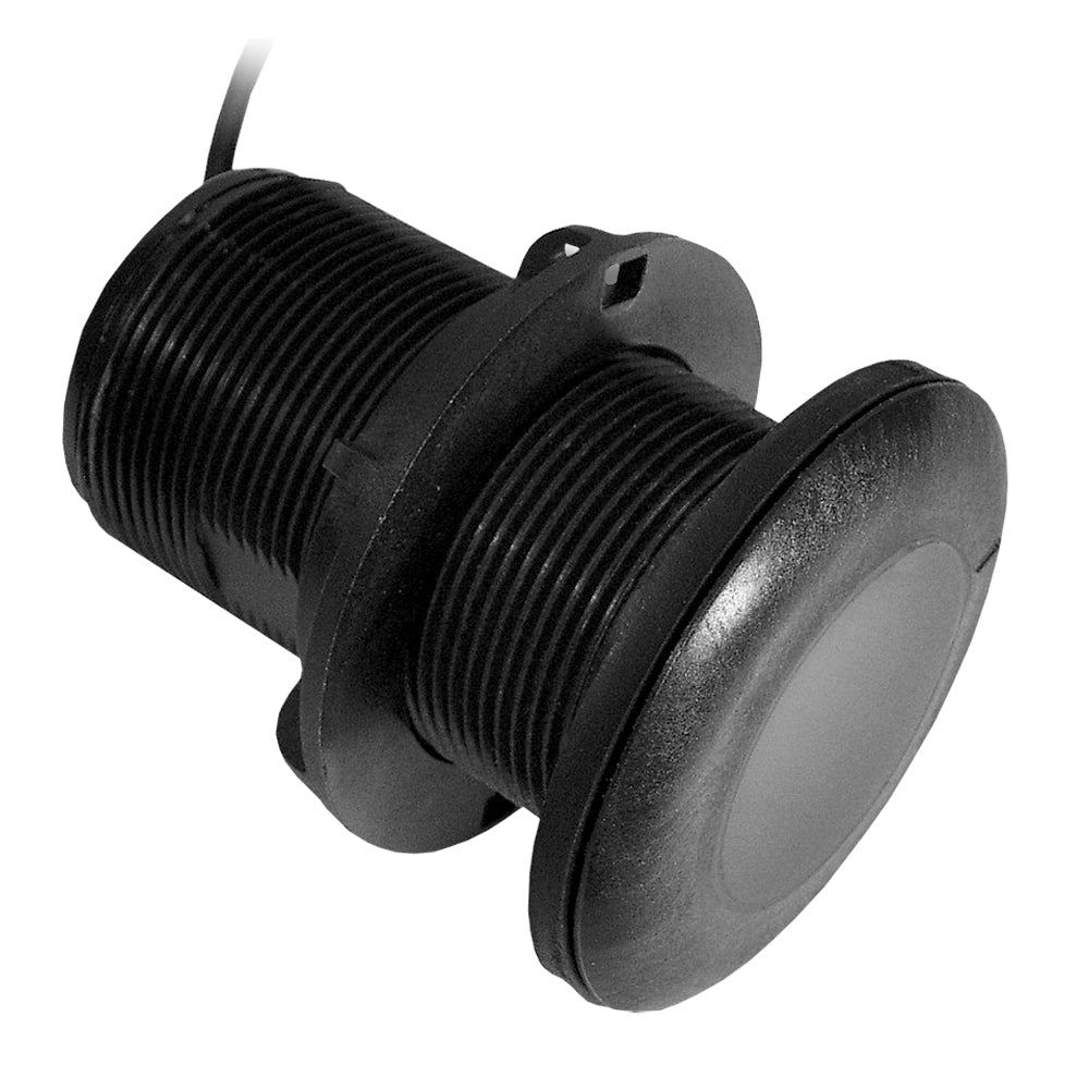 Garmin P319 Depth/Temp Thru-Hull Transducer, 50/200 kHz, 600W, 6-Pin, 0-7 Deg Deadrise — Quality Boat Parts