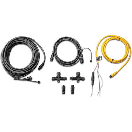 Garmin NMEA 2000 Starter Kit, 2 m Drop Cable, 6 m Backbone Cable, 2 m Power Cable, 2 T-Connectors, Male and Female Terminators — Quality Boat Parts